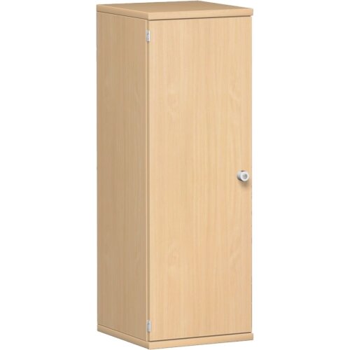 Aktenschrank 3 OH, 60 cm breit, Schloss rechts Dekor Korpus: Weiß, Front: Weiß