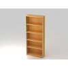 Aktenregal 5 Ordnerhöhen 80 cm breit 188 cm hoch, Dekor: Buche