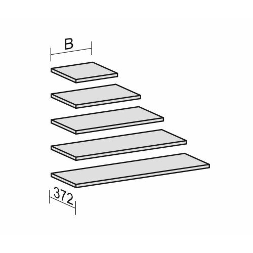 Tablar / Fachboden für Aktenschränke Serie Profi, 120 cm breit, Dekor: Weiß