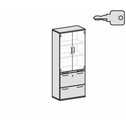 Aktenschrank 5 Ordnerreihen, mit Registerauszügen...