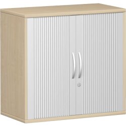 Rollladenschrank 2 Ordnerhöhen, 80 cm breit, Dekor...