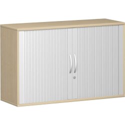 Rollladenschrank 2 Ordnerhöhen, 120 cm breit, Dekor...