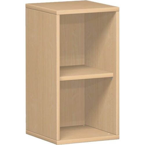 Aktenregal 2 Ordnerhöhen, 40 cm breit, Dekor Korpus: Buche Dunkel