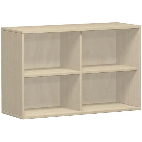 Aktenregal 2 Ordnerhöhen, 120 cm breit, Dekor Korpus: Buche Dunkel