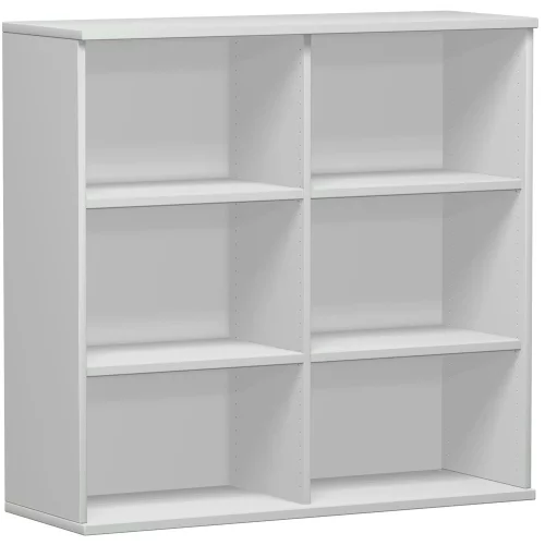 Aktenregal 3 Ordnerhöhen, 120 cm breit, Dekor Korpus: Lichtgrau