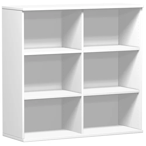 Aktenregal 3 Ordnerhöhen, 120 cm breit, Dekor Korpus: Weiß