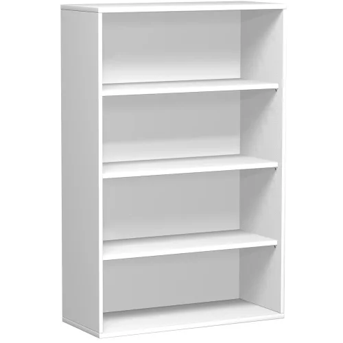 Aktenregal 4 Ordnerhöhen, 100 cm breit, Dekor Korpus: Weiß