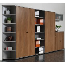 Aktenregal 6 Ordnerhöhen, 120 cm breit, Dekor...