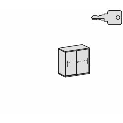 Schiebetürenschrank 2 Ordnerhöhen, 100 cm...