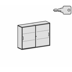 Schiebetürenschrank 3 Ordnerhöhen, 160 cm...