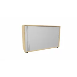 Rolladenschrank 2 Ordnerhöhen, 120 cm Breit Ahorn/...