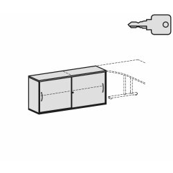 Anstell Schiebetürenschrank 72 cm hoch, 160 cm...
