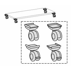 Rollsensatz für Aktenschränke Serie Profi