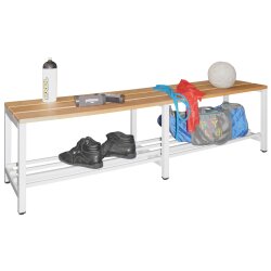 Garderobenbank, 150 cm, Gestell: Lichtgrau, Sitzleisten:...