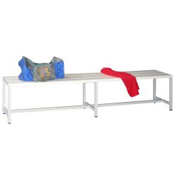 Garderobenbank, 200 cm, Gestell: Reinweiß,...