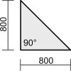 Verkettungsplatte Dreieck 90°