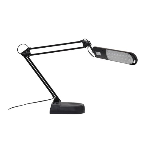 Schreibtischlampe LED Schwarz, mit Standfuss