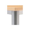 Schreibtisch 160 x 80 cm, Fuss Rundrohr, Dekor: Grau