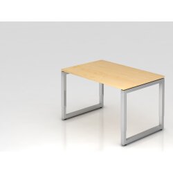 Schreibtisch höhenverstellbar mit Ringfuss 120x80...