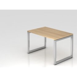 Schreibtisch höhenverstellbar mit Ringfuss 120x80...
