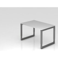 Schreibtisch höhenverstellbar mit Ringfuss 120x80...