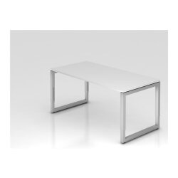 Schreibtisch höhenverstellbar mit Ringfuss 160x80...