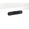 Schreibtisch elektrisch höhenverstellbar 160 x80, Dekor: Ahorn, Gestell: Silber