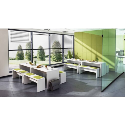 4 Filzauflagen für Bistrobank  Grün