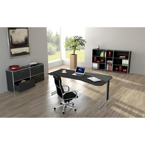 Aktenregal Serie Rothorn / Steel 2 Ordnerhöhen 80 cm breit