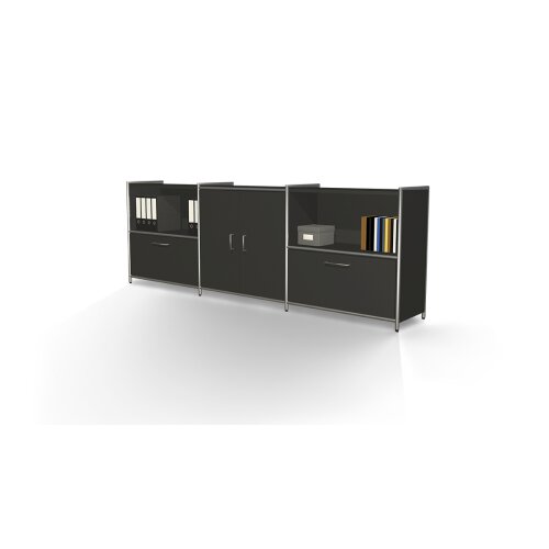 Sideboard mit Schubladen und Türen  Serie Rothorn / Steel