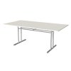 Besprechungstisch Serie Rothorn / Steel 200x 100 cm, Farbe: weiss