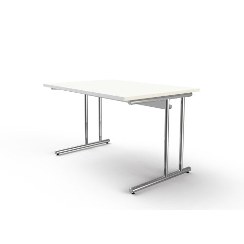 Schreibtisch Serie Rothorn / Steel 120 x 80 cm, Farbe: weiss