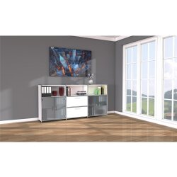 Sideboard Aktenschrank mit Glastüren Serie Rothorn /...