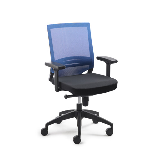 Netzdrehstuhl Netzrücken rot