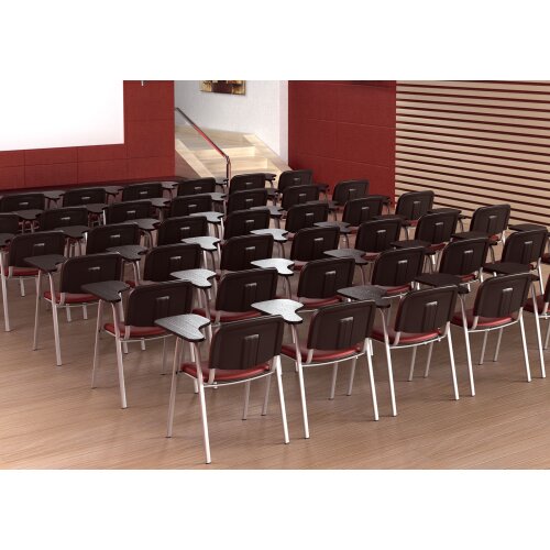 Schulungsstuhl mit Schreibplatte abklappbar