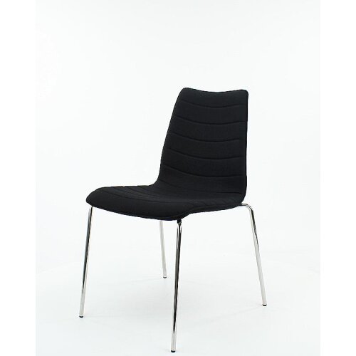 Besucherstuhl ohne Armlehne in schwarz