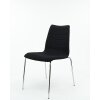 Besucherstuhl ohne Armlehne in schwarz