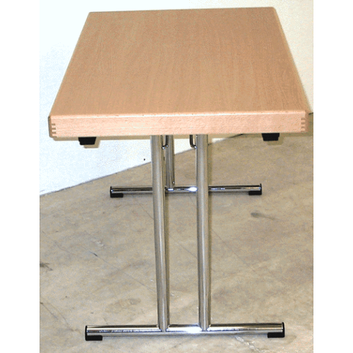 Klapptisch mit Echtholzkante Dekor Buche 160 x 80 cm