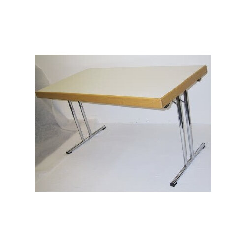 Klapptisch mit Echtholzkante Dekor Buche 160 x 80 cm