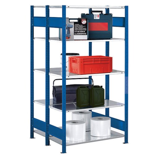 Grundfeld Stecksystem Fachlast 150 kg, Ausführung: verzinkt, Maß: 200 h. x 60 t. x 130 br. cm