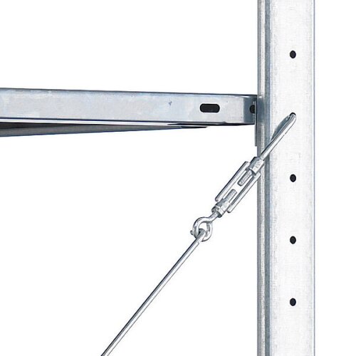 Grundfeld Stecksystem Fachlast 150 kg, Ausführung: verzinkt, Maß: 250 h. x 40 t. x 130 br. cm