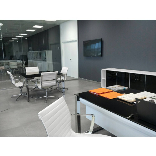 Design Konferenzstuhl Kunstleder weiss