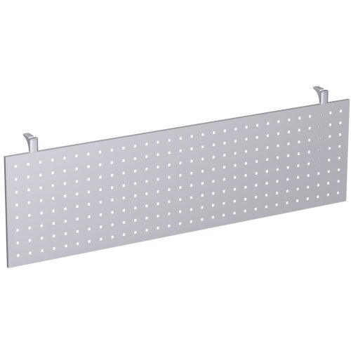 Knieraumblende Metall gelocht in silber für Tischbreite 80 cm