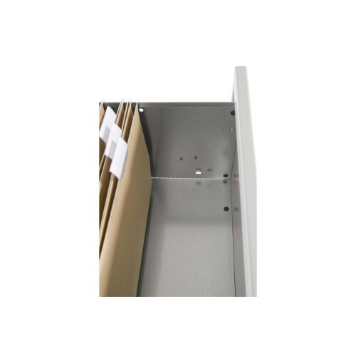 Stahl Hängeregisterschrank 4 Auszüge doppelbahnig Lichtgrau