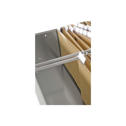 Stahl Hängeregisterschrank 4 Auszüge doppelbahnig Lichtgrau