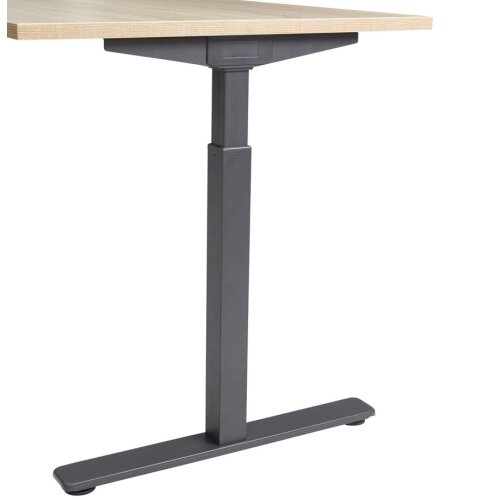 Schreibtisch höhenverstellbar mit Handkurbel, Breite 140 cm