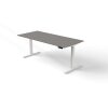 Schreibtisch elektrisch höhenverstellbar Serie ETK3 im Maß: 180 x 80 cm, Dekor: Dunkelgrau