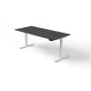 Schreibtisch elektrisch höhenverstellbar Serie ETK3 im Maß: 180 x 80 cm, Dekor: Anthrazit