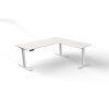 Winkelschreibtisch elektrisch höhenverstellbar Serie ETK3 im Maß: 180 x 180 cm, Dekor: Weiss