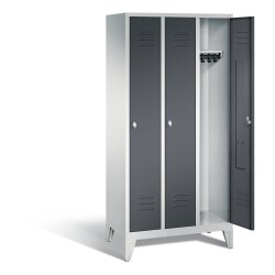 Spind Classic auf Füßen, 3 Abteile,...